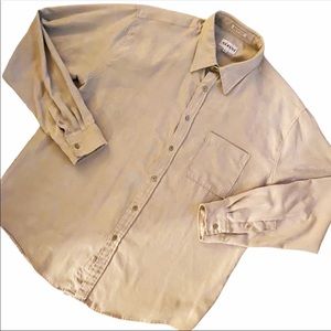 NEW Alfani Vintage Faux Suede Button Down Shirt